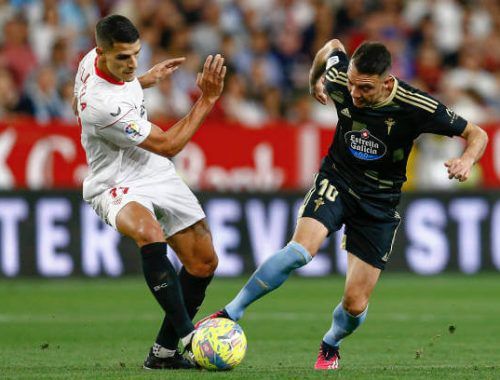 Sevilla 2 - Celta 2. El Celta salva los muebles en el descuento