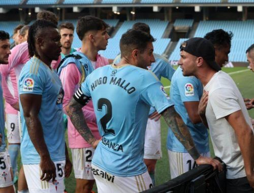 jugadores del celta con afición