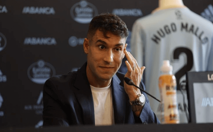 Hugo Mallo en su adiós al Celta