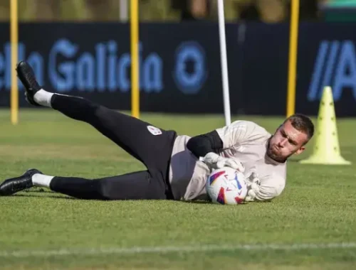 Rubén Blanco sigue entrenando con el Celta
