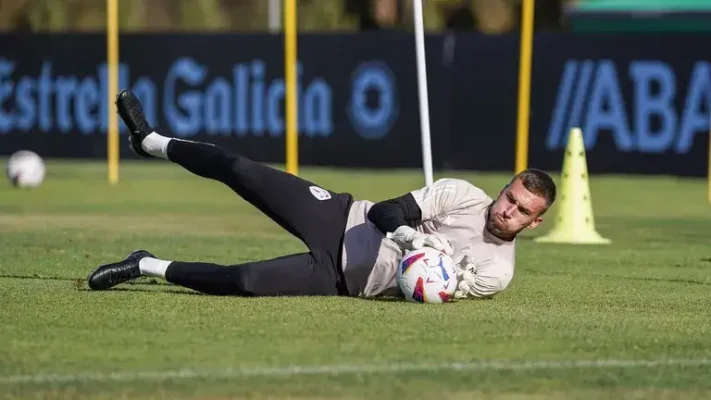 Rubén Blanco sigue entrenando con el Celta
