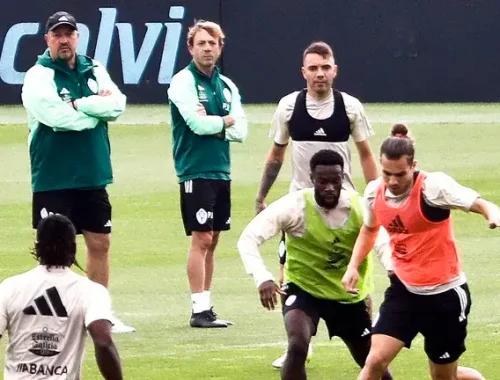 Tres sesiones de entrenamiento del Celta antes de Anoeta