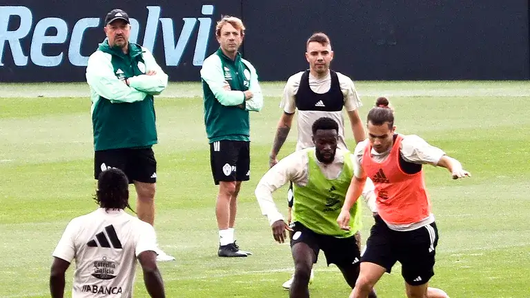 Tres sesiones de entrenamiento del Celta antes de Anoeta