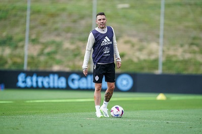 Aspas entrenando