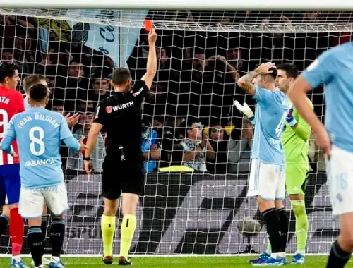 El Celta de Vigo recurrirá la tarjeta roja de Iván Villar