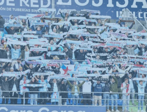 La afición del Celta invade Getafe