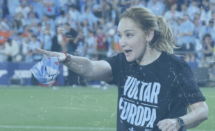 Marian Mouriño emocionada con el Celta