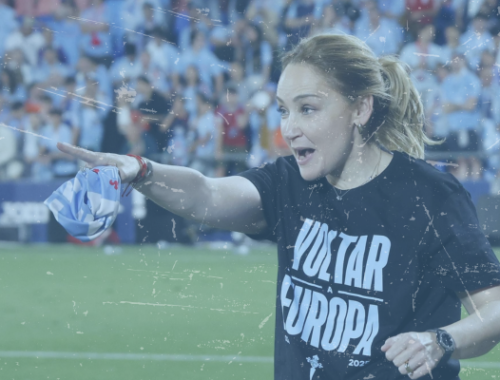 Marian Mouriño emocionada con el Celta